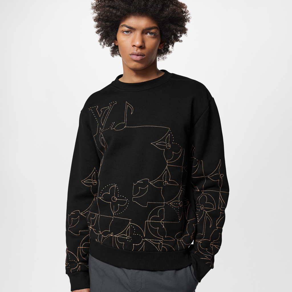 Louis Vuitton LV Music Line Embroidered Crewneck